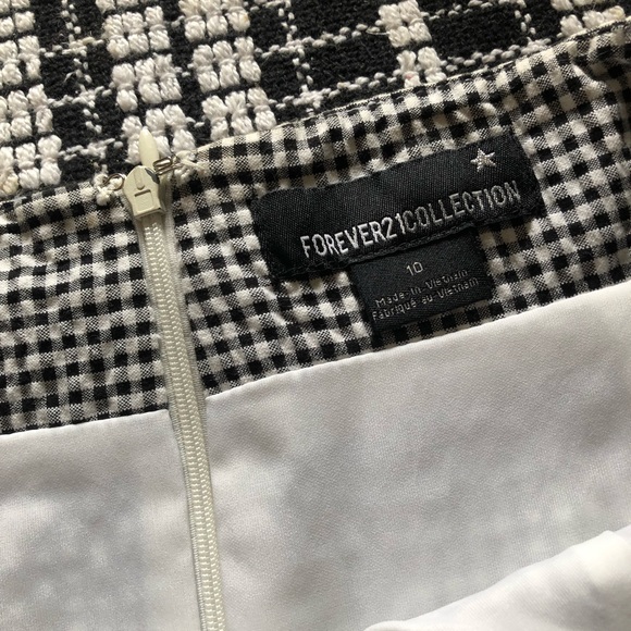 Gingham Black and White Mini Skirt - Picture 11 of 13